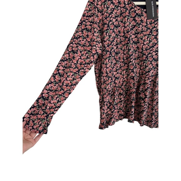 Asos Wednesdays Girl Floral top Made in Englad Size 18 - Picture 3 of 4